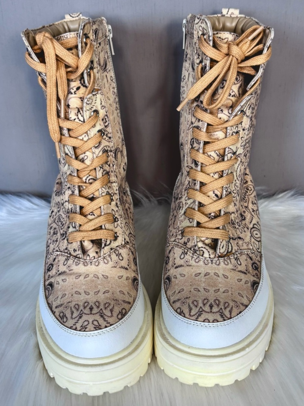 FREE PEOPLE Canvas Hiker Lug Boot - Picture 4 of 9
